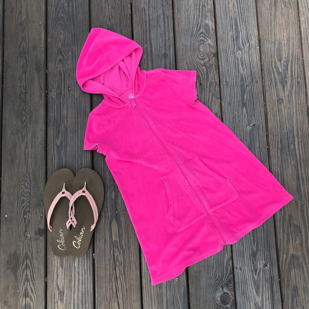 Terry cloth swim suit cover